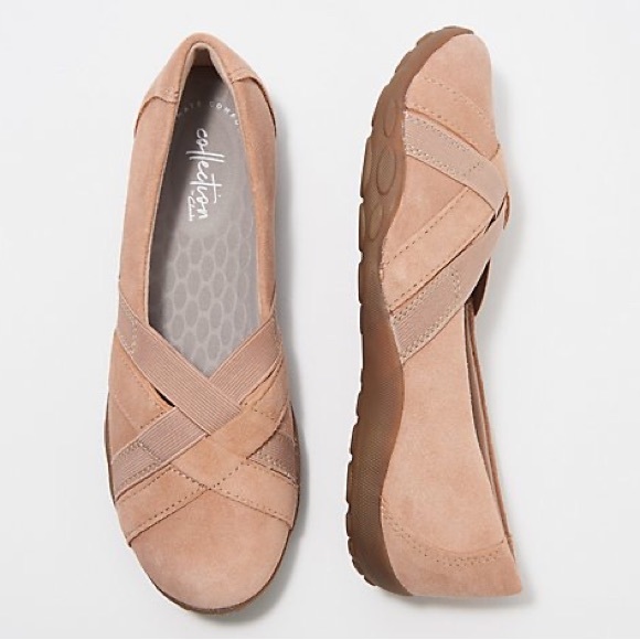 Clarks Haley Jay Ultimate Comfort Collection Shoes in Praline Suede - NWOT - Picture 2 of 10